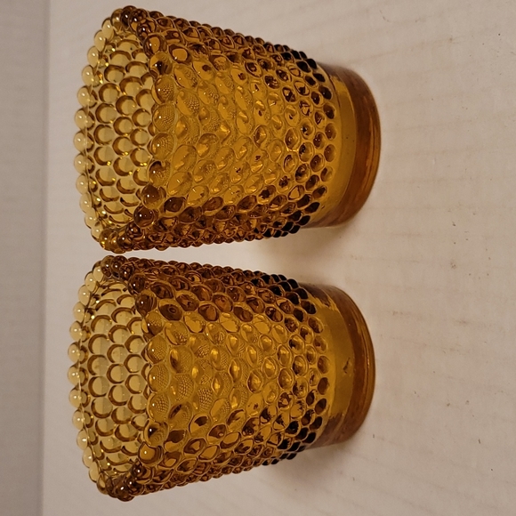 Pair of Vintage Hobnail Tea Light Votive Candle/ Toothpick Holder - Picture 2 of 13
